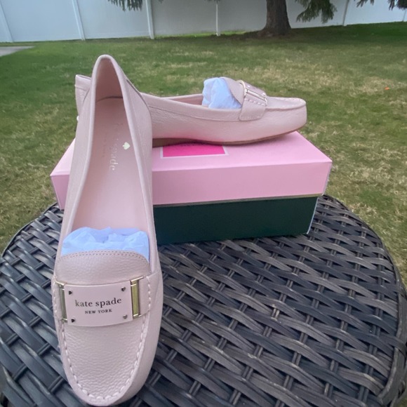 NWT/NIB Kate Spade New York Women's Cheshire Loafer Shoes PALE VELLUM Pink (9) - Picture 1 of 11